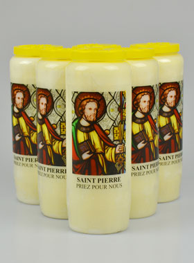 Lot de 6 Bougies de Neuvaine Saint Pierre (pic 1)