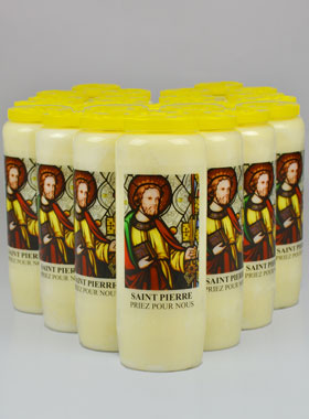 Lot de 20 Bougies de Neuvaine à Saint Pierre (pic 1)