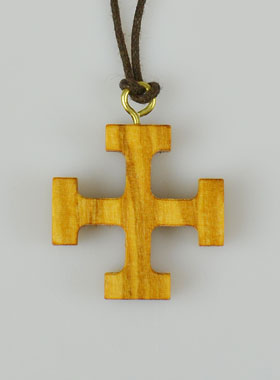Croix Scout en bois d'olivier (pic 1)