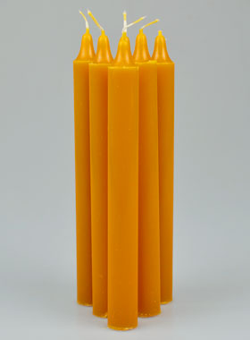 6 Bougies Teintée Masse Couleur Cire (pic 1)