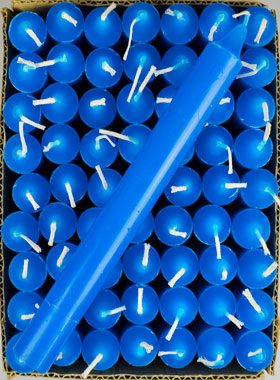 24 Bougies Teintée Masse Bleu Roi (pic 1)