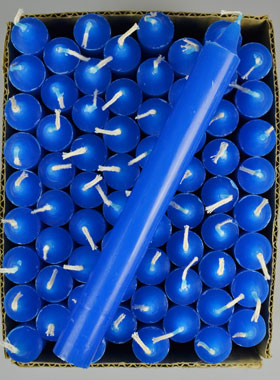 130 Bougies Teintée Masse Bleu Roi (pic 1)