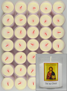24 Bougies Veilleuses - Disons Oui au Christ (pic 1)