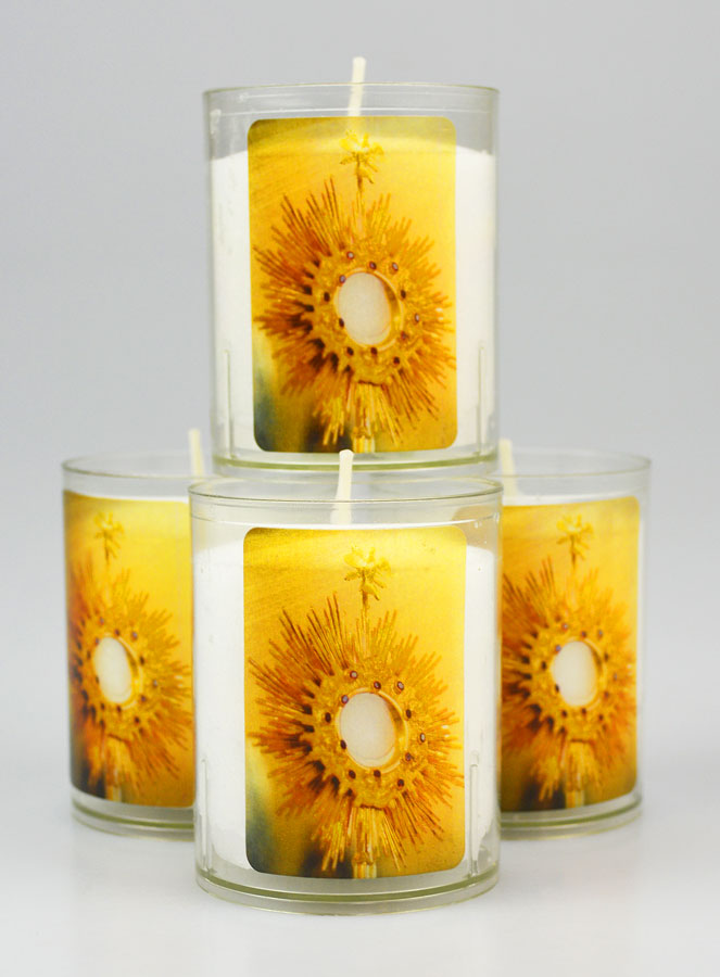 4 Bougies Veilleuses - L'Adoration de Jésus Eucharistie (pic 1)