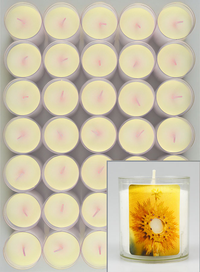10 Bougies Veilleuses - L'Adoration de Jésus Eucharistie (pic 1)