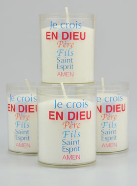 4 Bougies Veilleuses - Prière du Credo (pic 1)