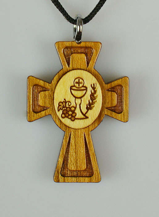 Pendentif Croix en Bois de Première Communion (pic 2)