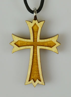 Pendentif Croix en Bois (pic 1)