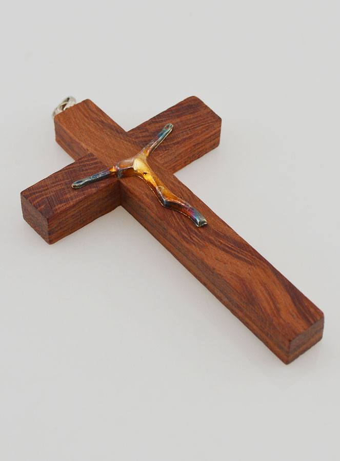Pendentif Croix d' Aube en Bois Moderne (pic 3)