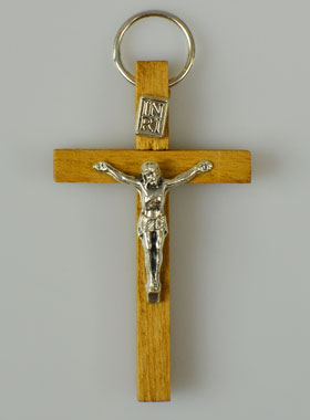 Pendentif Croix d'Aube du Christ en Bois (pic 1)