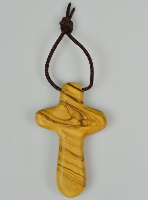 Pendentif Croix d'Aube en Bois d'Olivier (pic 2)