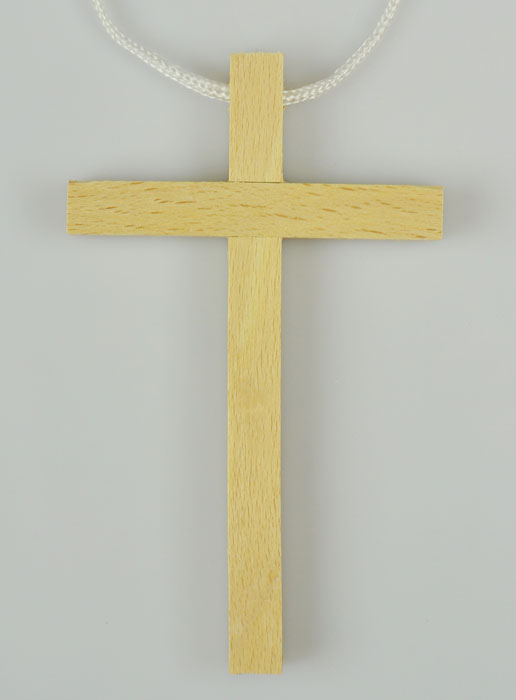 Pendentif Croix d'Aube en Bois avec Cordon (pic 2)