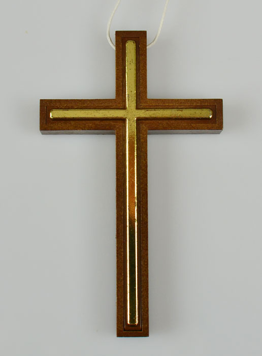 Pendentif Croix d'Aube en Bois Doré (pic 2)