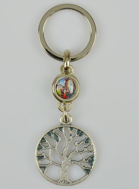 Porte-Clés Religieux Arbre de Vie de Lourdes (pic 1)