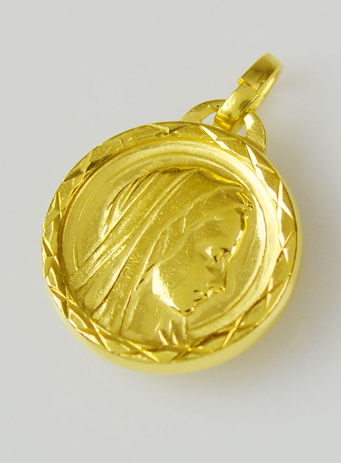 Médaille Ste Vierge Marie & Eau de Lourdes - 18mm (pic 3)