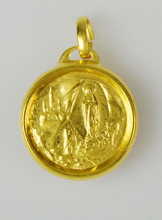 Médaille de Lourdes & Eau de Lourdes - 18mm (pic 1)