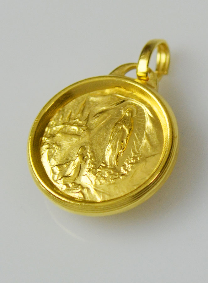 Médaille de Lourdes & Eau de Lourdes - 18mm (pic 3)