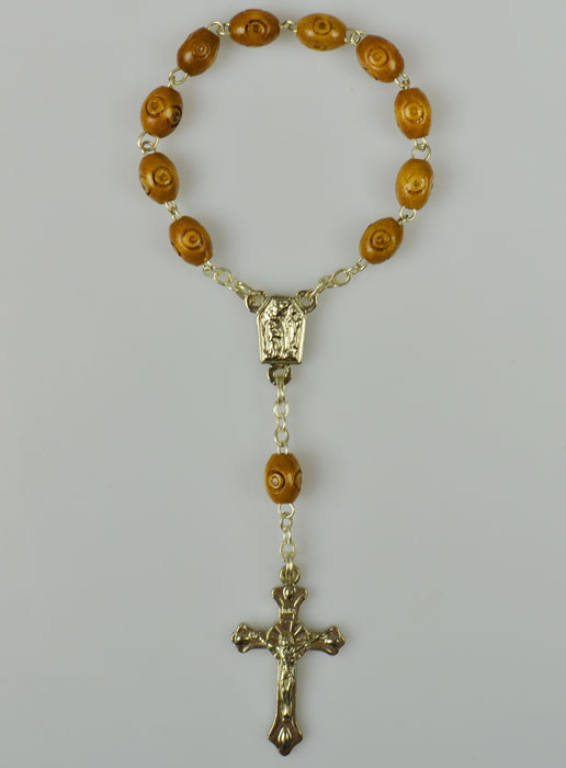 Chapelet De Lourdes En Bois - Chapelet à Grains Ovales Pour Prière Chrétienne, Livraison Depuis Lourdes