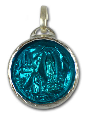 Médaille Bleu & Eau de Lourdes (pic 1)