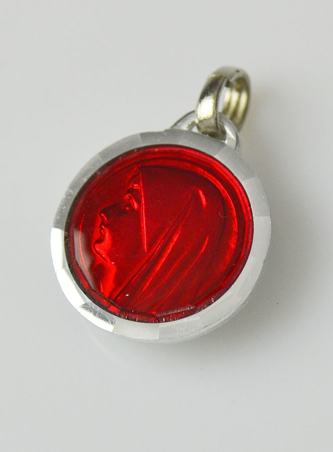 Médaille Vierge Rouge & Eau de Lourdes (pic 3)
