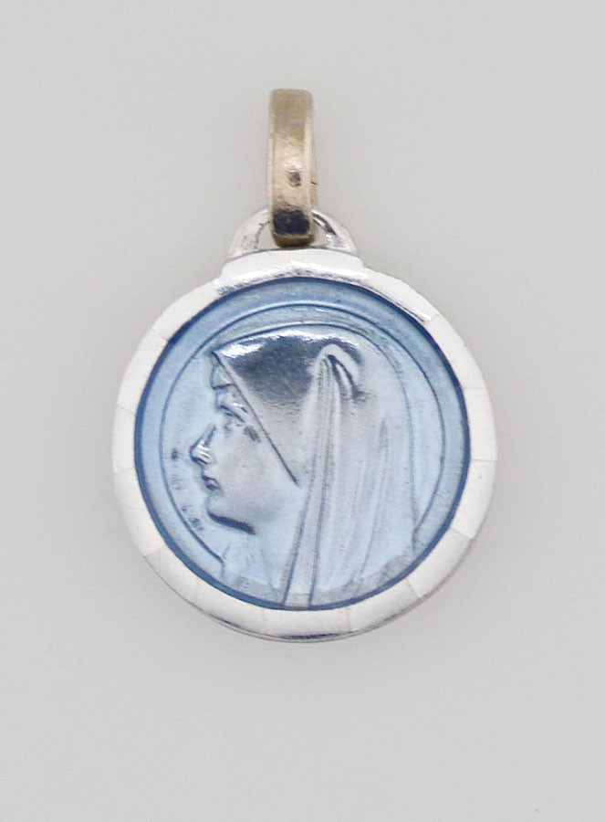 Médaille Vierge Bleue & Eau de Lourdes (pic 1)