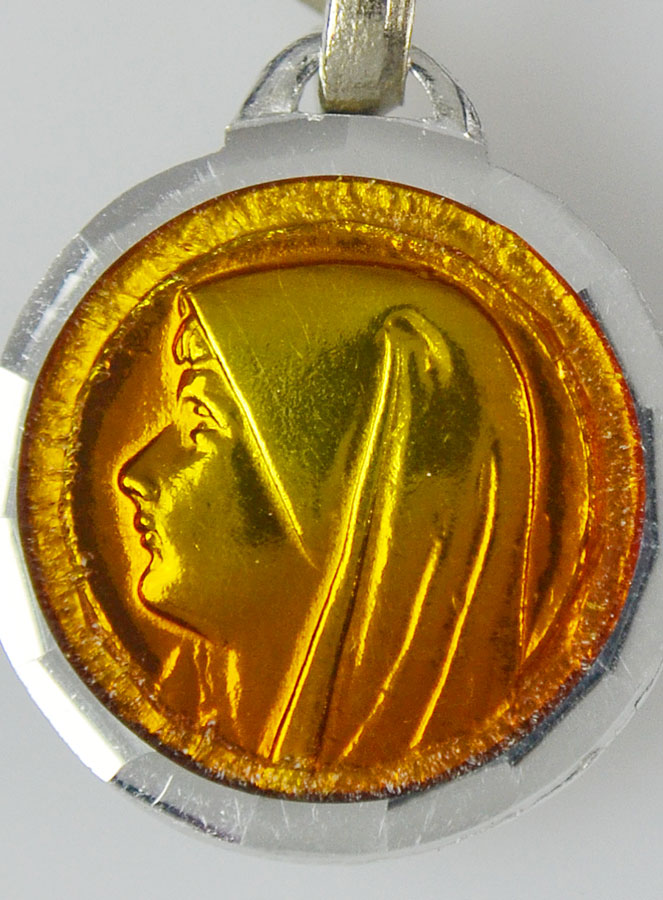 Médaille Vierge Orange & Eau de Lourdes (pic 2)