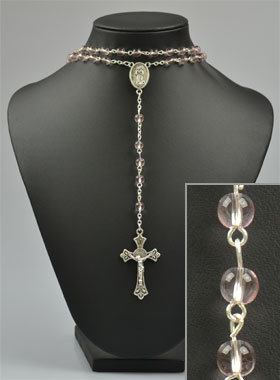 Chapelet Mode Fashion en Perles Rose (pic 1)
