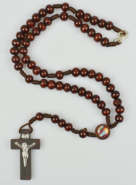Chapelet en Bois Foncé - Collier (pic 1)