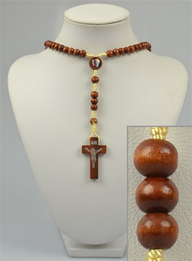 Chapelet Collier Mode en Bois (pic 1)