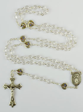 Chapelet en Perles de Verre - 50 cm (pic 1)