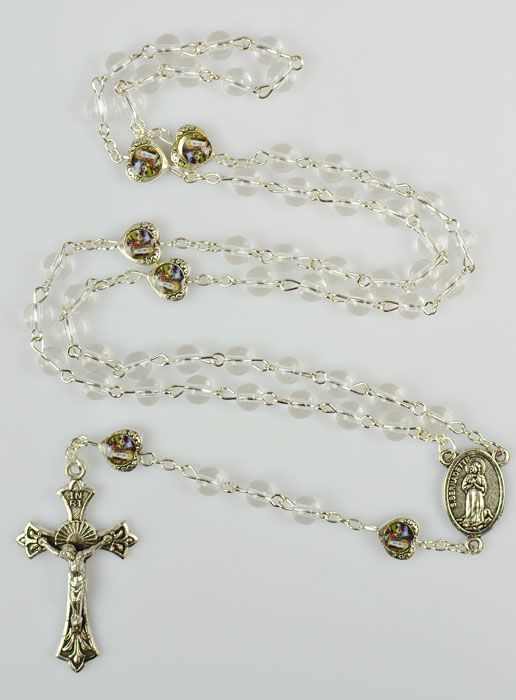 Chapelet en Perles de Verre - 50 cm (pic 2)