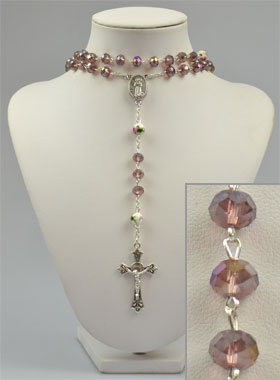 Chapelet Mode Fashion en Cristal Violet (pic 1)