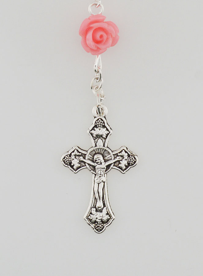 Chapelet Collier Mode en Nacre Rose (pic 4)