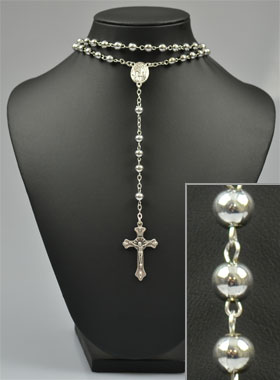 Chapelet Collier Mode en Argent (pic 1)