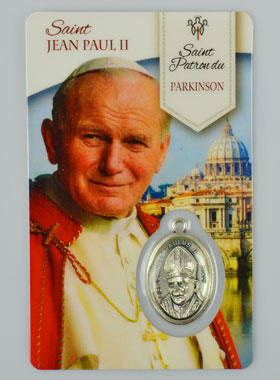 Carte de Prière Saint Jean-Paul 2 avec Médaille (pic 1)