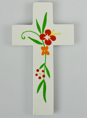 Croix en Bois - Fleurs de Printemps (pic 1)