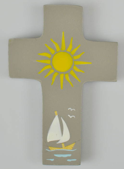 Croix Enfant en Bois - Jésus Mon Guide (pic 2)