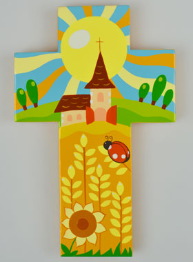 Croix en Bois - Église & Coccinelle (pic 1)
