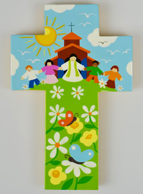 Croix Enfant en Bois - Église & Joie du Peuple de Dieu (pic 1)