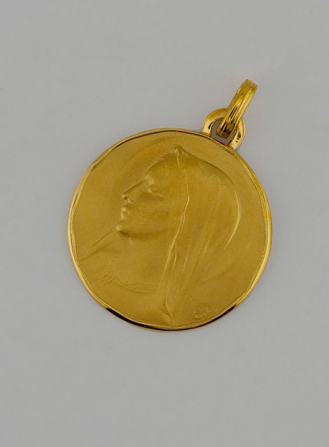 Médaille Sainte Vierge au Voile en Or (pic 3)