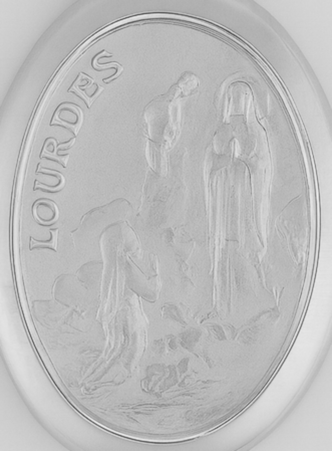 Médaille Apparitions de Lourdes en Argent 925/1000 (pic 2)