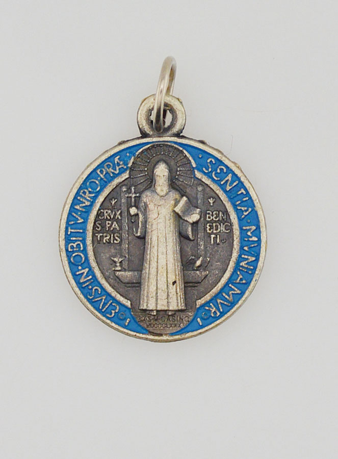 Médaille de Saint Benoit Argentée - 18mm (pic 4)
