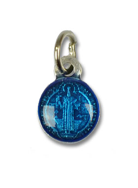 Médaille de Saint Benoit Bleue - 1cm (pic 2)
