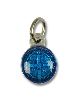 Médaille de Saint Benoit Bleue - 1cm (pic 3)