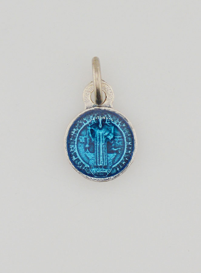 Médaille de Saint Benoit Bleue - 1cm (pic 4)