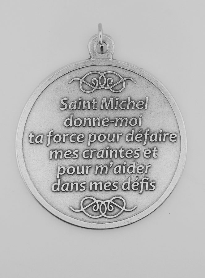 Grande Médaille Murale de Saint Michel Archange - 6.5cm (pic 4)