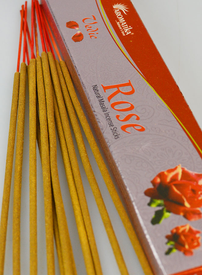 Encens Indien Vedic 15g - Pétale de Rose (pic 4)