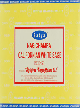 Encens Indien Satya - Sauge Blanche Californienne - 15g (pic 1)