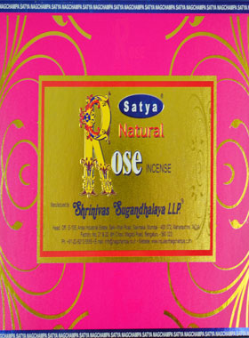 Encens Indien Satya - Rose Naturelle - 15g (pic 1)