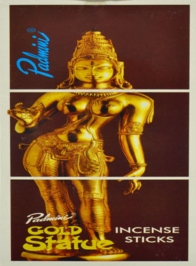 Encens Indien Padmini - Gold Statue - 20g (pic 1)